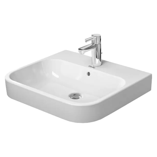 Duravit Möbelwaschtisch Happy D.2 60x50,5cm, we, m HL, ÜL, Hahnlochbank