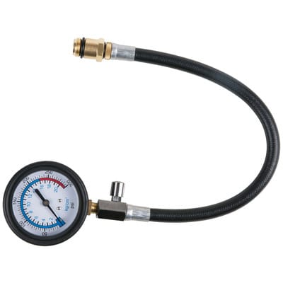 KS Tools Kompressionsmanometer 0-20 bar mit Schlauch