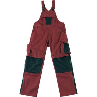 Berufslatzhose Leipzig 12069-203, rot/schwarz, Größe C66, 82