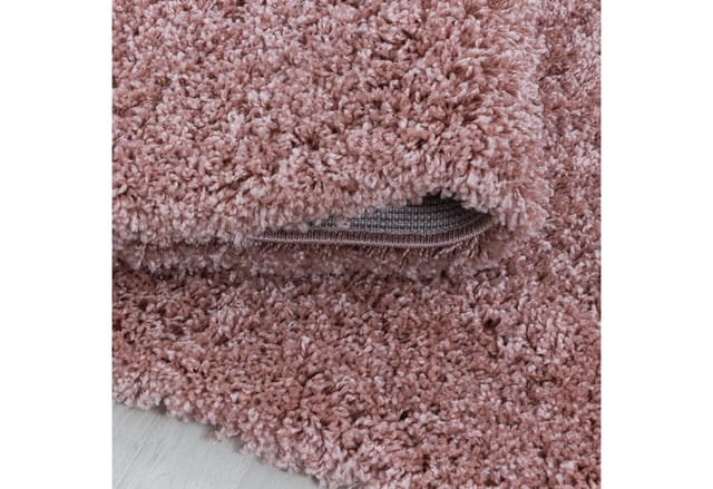 KADIMA DESIGN Teppich SPREE Shaggy Langflor Wohnzimmer Schlafzimmer Waschbar Esszimmer, Läufer, Höhe: 32 mm, Rosa, 100x200 cm, Wohnzimmerteppich Strapazierfähig Waschbar