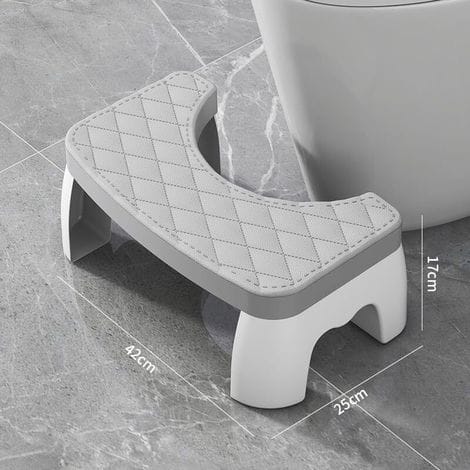Toilettenhocker, Für Badezimmer, Aus Strapazierfähigem Kunststoff, Tragbar, 17,8 Cm, Für Erwachsene, Jede Fußstütze Ist Klappbar.