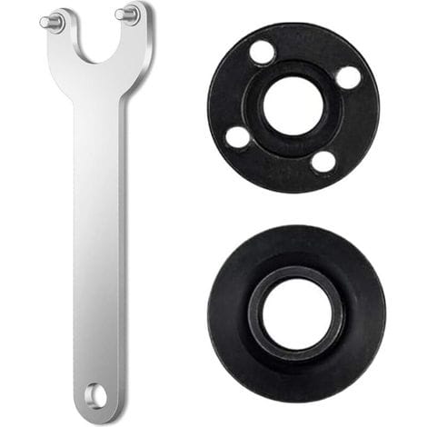 Satz Mit 3 Schraubenschlüsseln Für 125-mm-winkelschleifer, Einschließlich Flanschschlüsseln Für Winkelschleifer, Universalschlüsseln Für Schleifer Und Schraubenschlüsseln, Die Mit 125-mm-winkelschleif