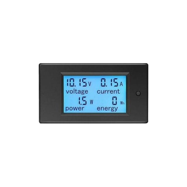 Digitales Lcd-voltmeter-amperemeter 12v Dc 6,5-100v 20a, Spannungs- Und Strommessung, Wattmeter, Energietester.