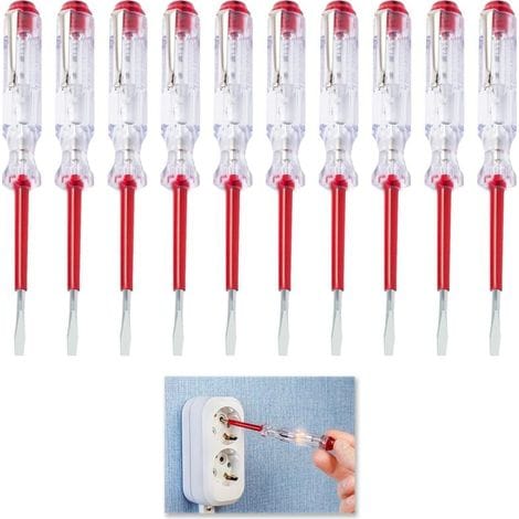 10-teiliges Schraubendreher- Und Prüfgeräte-set Für Elektriker, 3-in-1-phasentester Zur Überprüfung Elektrischer Anschlüsse, 100 V–500 V, Praktisches Werkzeug Für Den Heim- Und Profibereich
