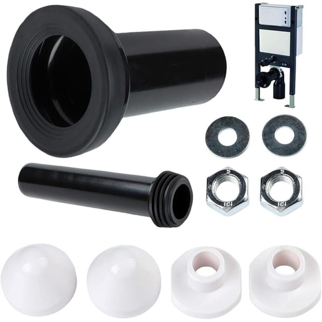 Anschlussset Für Wandhängende Wc-spülkästen, Pvc-rohrdurchmesser 90/110 Mm, Länge 180 Mm, Kompatibel Mit Geberit Duofix 405.116.00.1, Abflussrohr Für Wandhängende Wcs