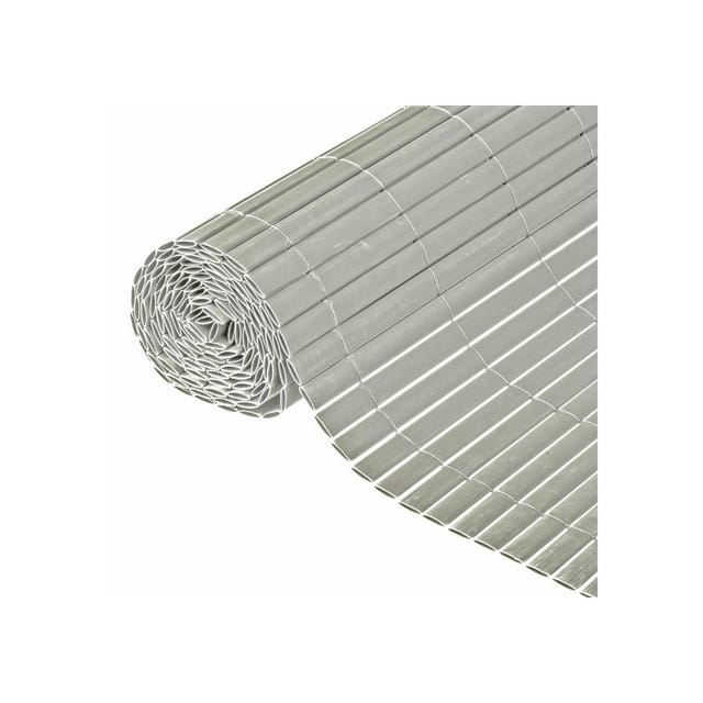 Pvc-doppelzaun - Natur - 10 Mm - Taupe - 3 X 1 M