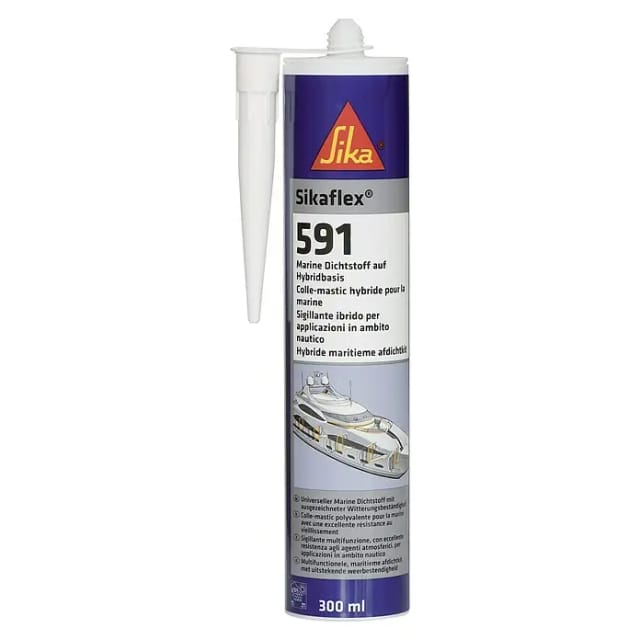 Sikaflex 591 Hybriddichtstoff Marine Schiff- & Bootsbau 300ml Weiss