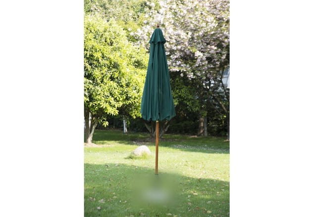 Outsunny Sonnenschirm, Höhe: 250 cm, dunkelgrün - gruen
