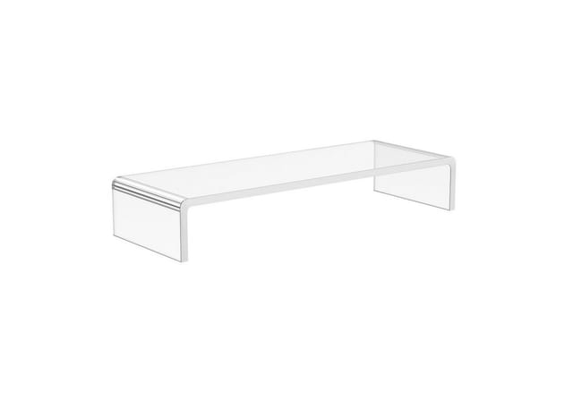 HOMCOM Monitorständer, BxHxL: 19 x 9 x 53 cm, transparent