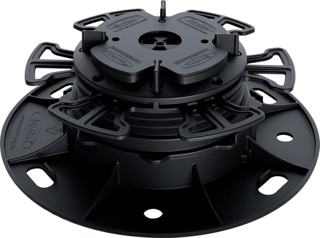 HS Terra Terrassenfuß Pro Cera S Aufbauhöhe 50,3 - 65,8 mm schwarz