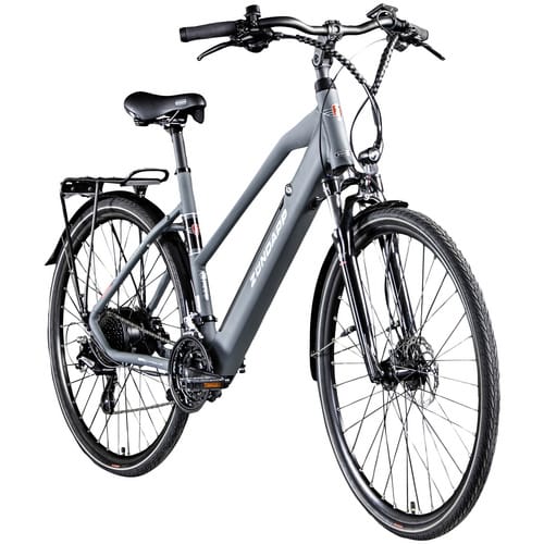 Zündapp E-Bike Trekking Z810 Damen 28 Zoll 8-Gang 550 Wh grau