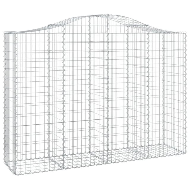vidaXL Gabionen mit Hochbogen 40Stk 200x50x140/160cm Eisen 1562010