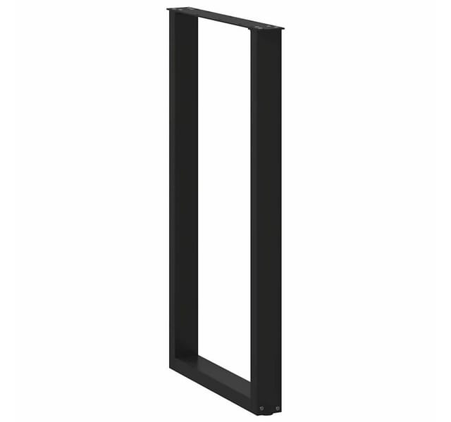 vidaXL Bartischbeine U-Form 2 Stk Schwarz 60x110-111 cm Stahl 4013248