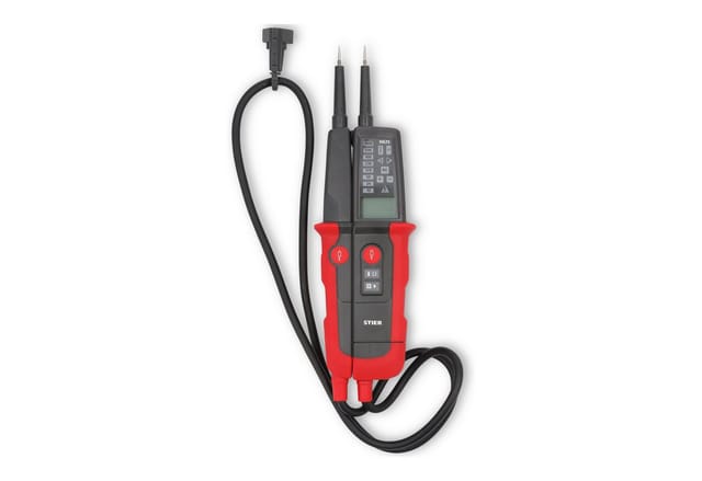 STIER Profi Spannungs- und Durchgangsprüfer 6V-1000V AC/DC 2polig CAT III 1000V CAT IV 600V