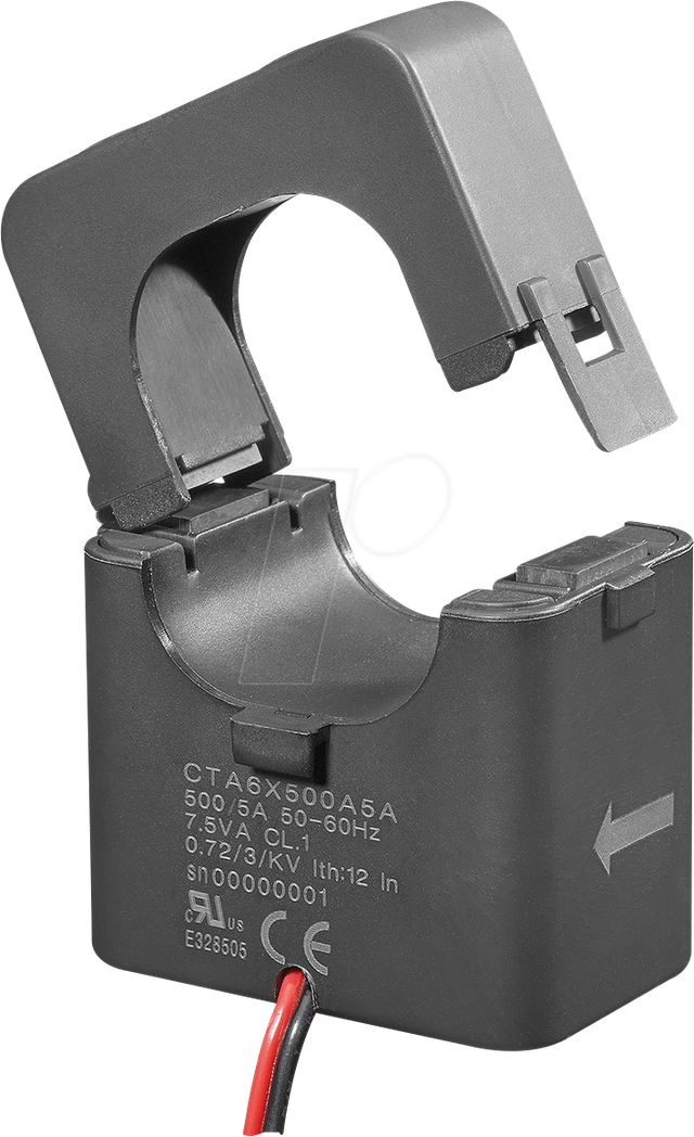 CTA6X300A5A - Kabelumbau-Stromwandler CTA, Klappkern, 300 A/5 A