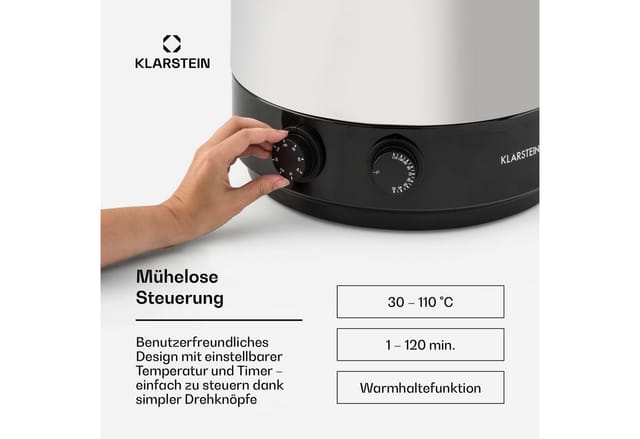 KonfiStar 60 Einkochautomat Getränkespender 2500W 60L 110°C 120min 60 Liter