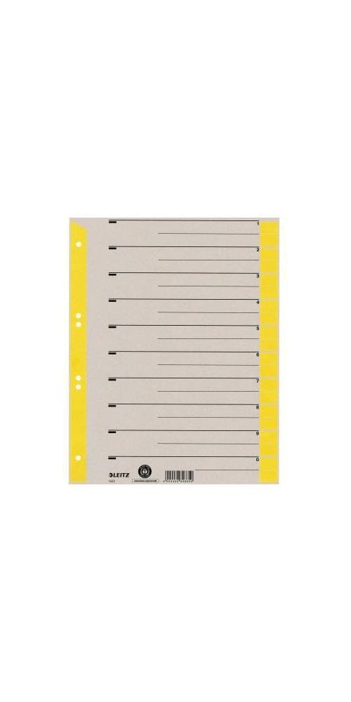 Trennblätter, A4, 230g, gelb, Pck=100St, 16520015, farbig bedruckt, aus Kr