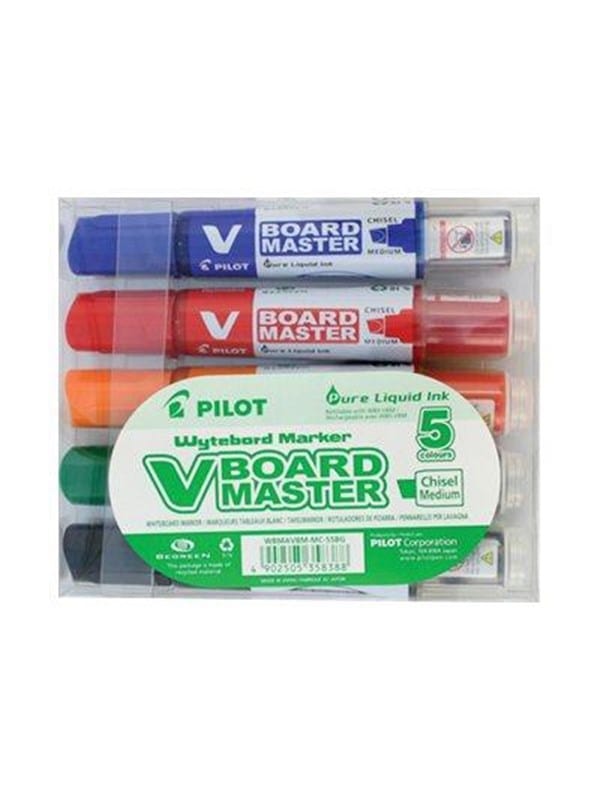 Boardmarker V-Sytem Begreen, M, sortiert, Pck=5St, WBMA-VBM-MC-S5BG, 5081S