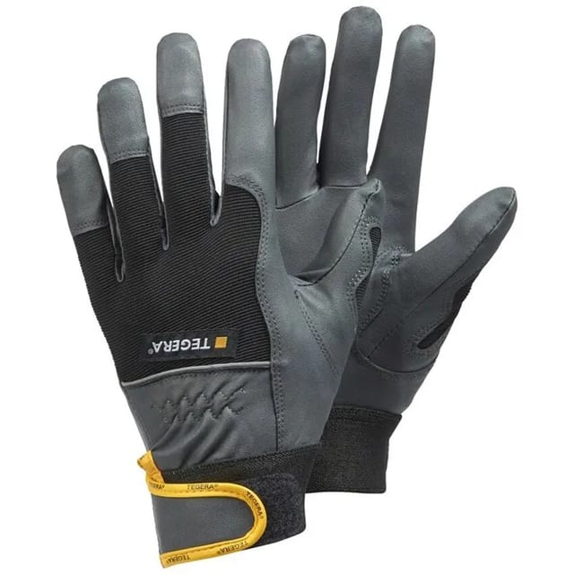 Montagehandschuhe TEGERA 9105 PRO, Kat. II, schwarz/gelb/grau, Gr. 11