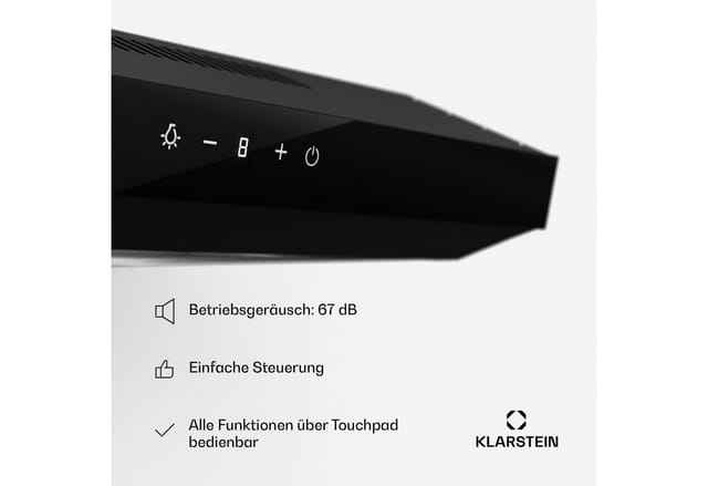 Klarstein Unterbauhaube Contempo Neo 60 Contempo Neo 60, Dunstabzugshaube Unterbauhaube Abluft Umluft LED
