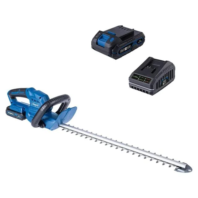 Heckenschere-set 20v + 2ah Akku Und Ladegerät Scheppach Ixes C-ht570-x