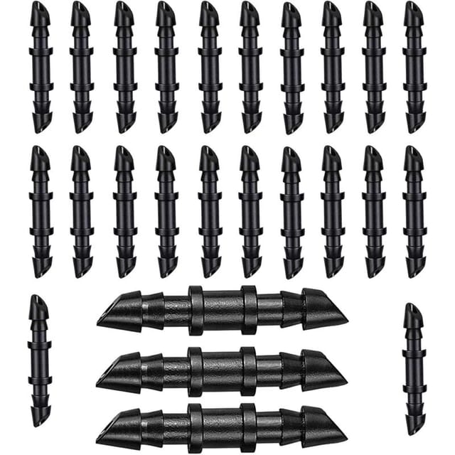 100 Stück Rasenbewässerungs-anschlussstücke Für 1/4"-tropfschläuche,