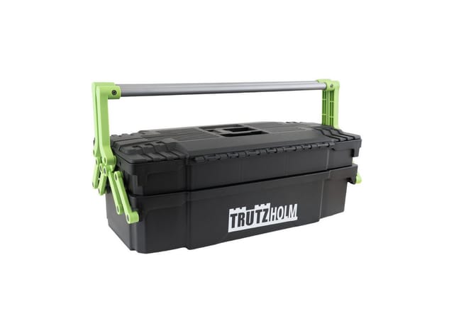 Werkzeugkiste 2 Lagig 30kg Traglast 8 Fächer Flexibel Anpassbar 42x17x16 Cm
