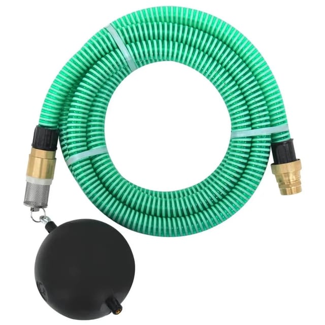 Vidaxl Saugschlauch Mit Messinganschlüssen Grün 1,1" 10 M Pvc