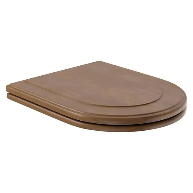 Villeroy & Boch Hommage - Wc Sitz Mit Deckel, Holz - Sitz, Edelstahlscharniere 99266100
