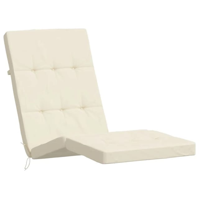 Liegestuhl-auflagen 2 Stk. Creme Oxford-gewebe Vidaxl