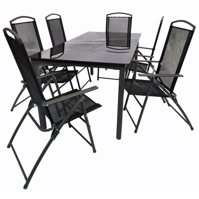 Ebuy24 - 7-tlg Sitzgruppe Gartenmöbel Set 189s