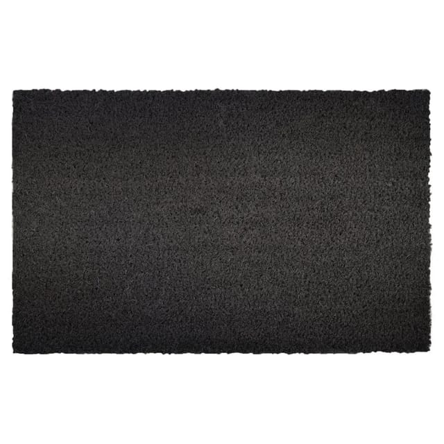 KARAT Kokosmatte Eingangsmatte Fußabtreter nach Maß Schwarz 24 mm 100 x 400 cm
