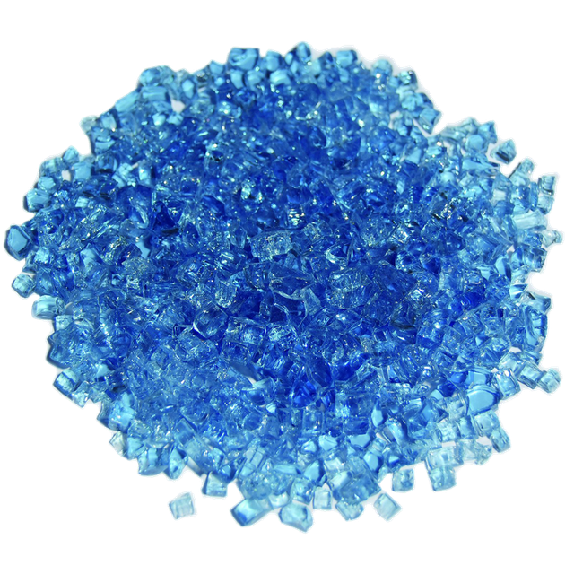 Elementi Glassplitt Caribbean Blue 5-8 mm 10 kg