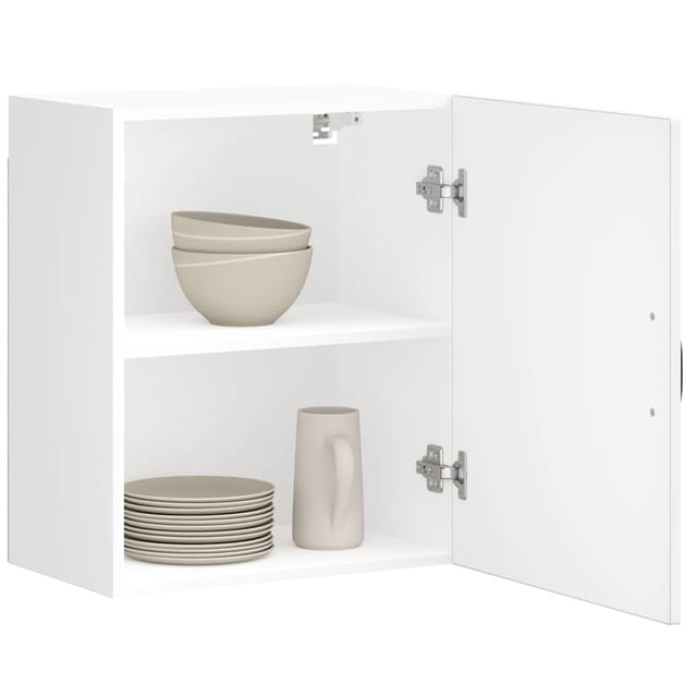 vidaXL Küchen-Hängeschränke 2 Stk Lucca Hochglanz-Weiß Holzwerkstoff 853802