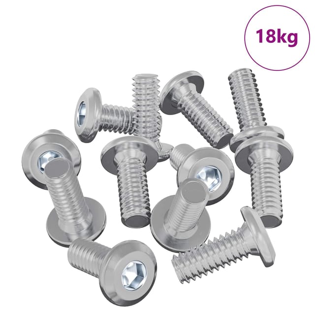 vidaXL Kopf-Sicherungsschraube 3600 Stk Silber Stahl 864576
