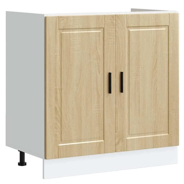 vidaXL Spülenunterschrank Porto Sonoma-Eiche 80x46x81,5 cm 853930