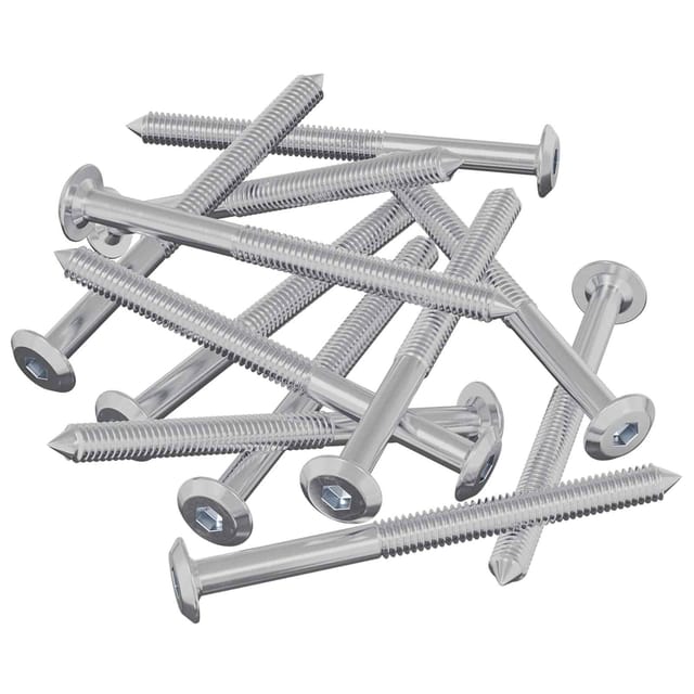 vidaXL Möbel-Schrauben 1200 Stk Silber Stahl 864402