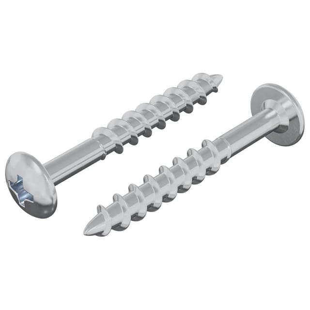 vidaXL Schraube 2 Stk Silber 9,8 x 35 mm Eisen 864478