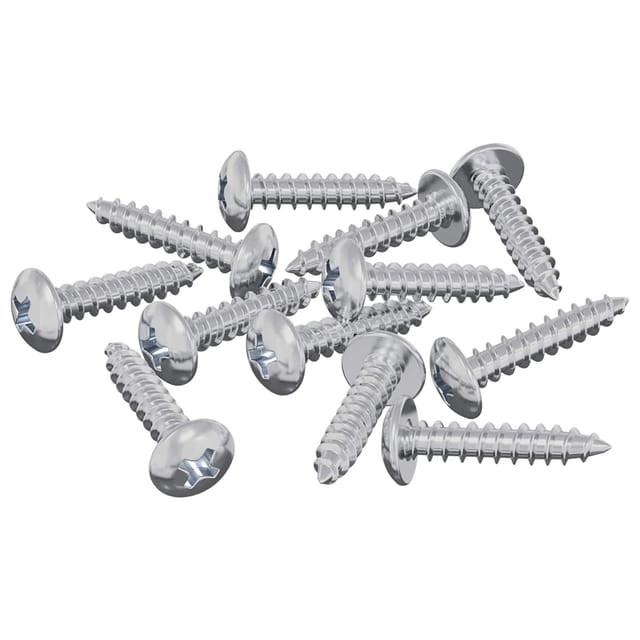 vidaXL Holzschrauben 12 Stk Silber M3,5 x 20 mm Stahl 864524