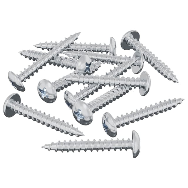 vidaXL Holzschraube 8182 Stk Silber M4 x 28 mm Eisen 864513