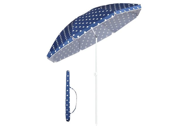 Sekey Sonnenschirm mit Schutzhülle Rund 160 cm Knickbar Gartenschirm Marktschirm Strandschirm Balkon Terasse Garten Sonnenschutz UPF50+