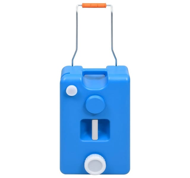 vidaXL Camping-Wassertank mit Rollen 25 L Blau 30131