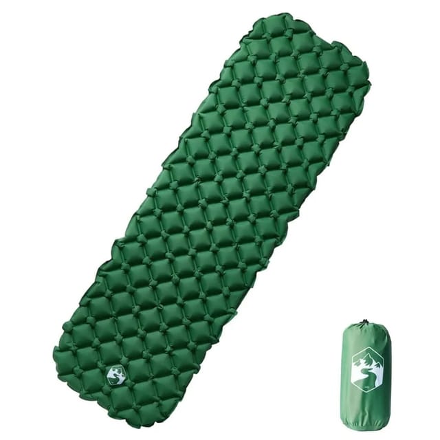 vidaXL Aufblasbare Isomatte Grün 190x58x6 cm 4007116
