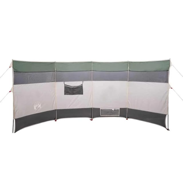 vidaXL Camping-Windschutz Grün 366x152x152 cm Wasserdicht 94740