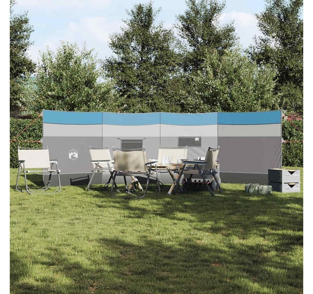 vidaXL Camping-Windschutz Blau 510x153 cm Wasserdicht 4009649