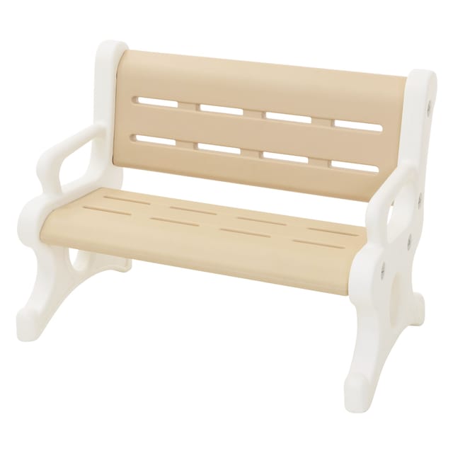 Joyz Kindersitzbank Braun-Weiß 81,5x59,5x48 cm aus Kunststoff