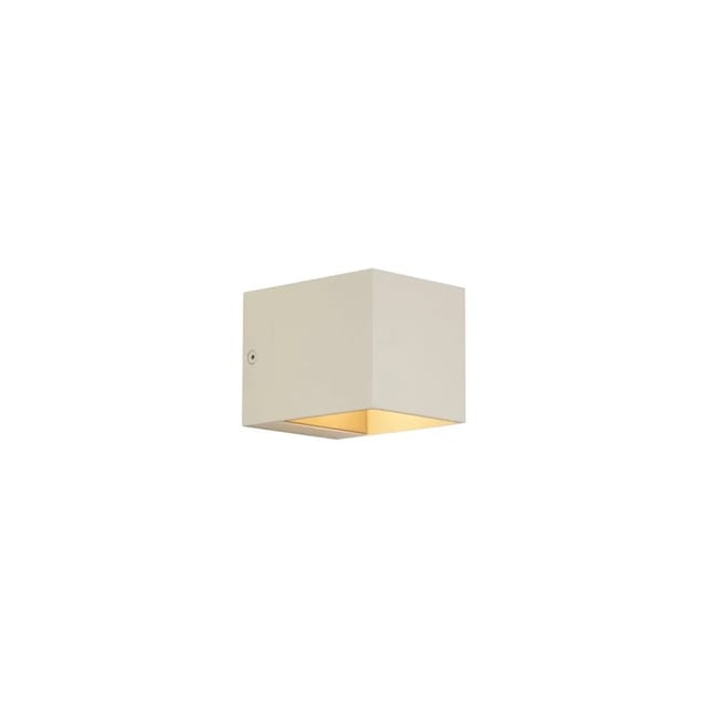 QAZQA Moderne Wandleuchte Beige G9 Quadratisch Transfer