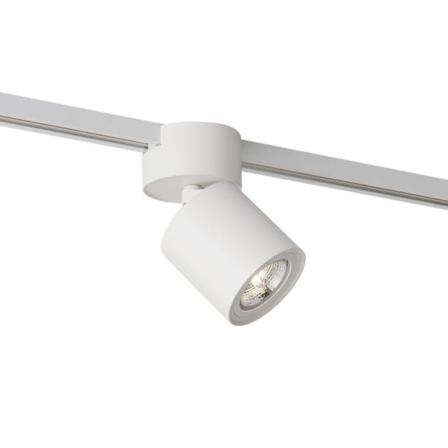 QAZQA Moderner Weißer Strahler für 1-Phasen-Schienensystem GU10 70mm Iconic Roto