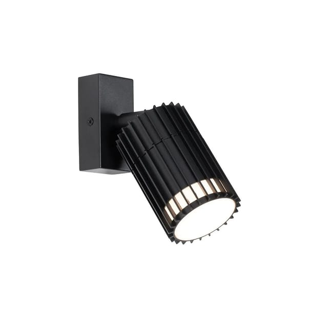 QAZQA Design-Außen-Deckenstrahler Schwarz IP44 Boris
