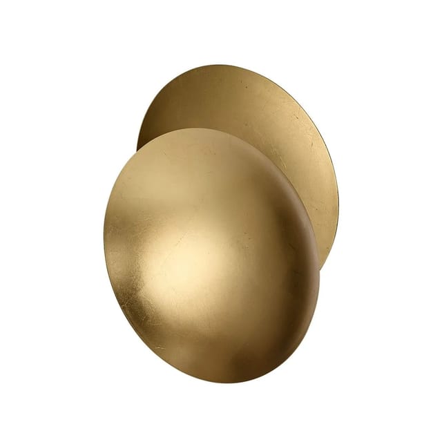 QAZQA Moderne Wandleuchte Gold 34,5 cm 2-flammig Sunrise